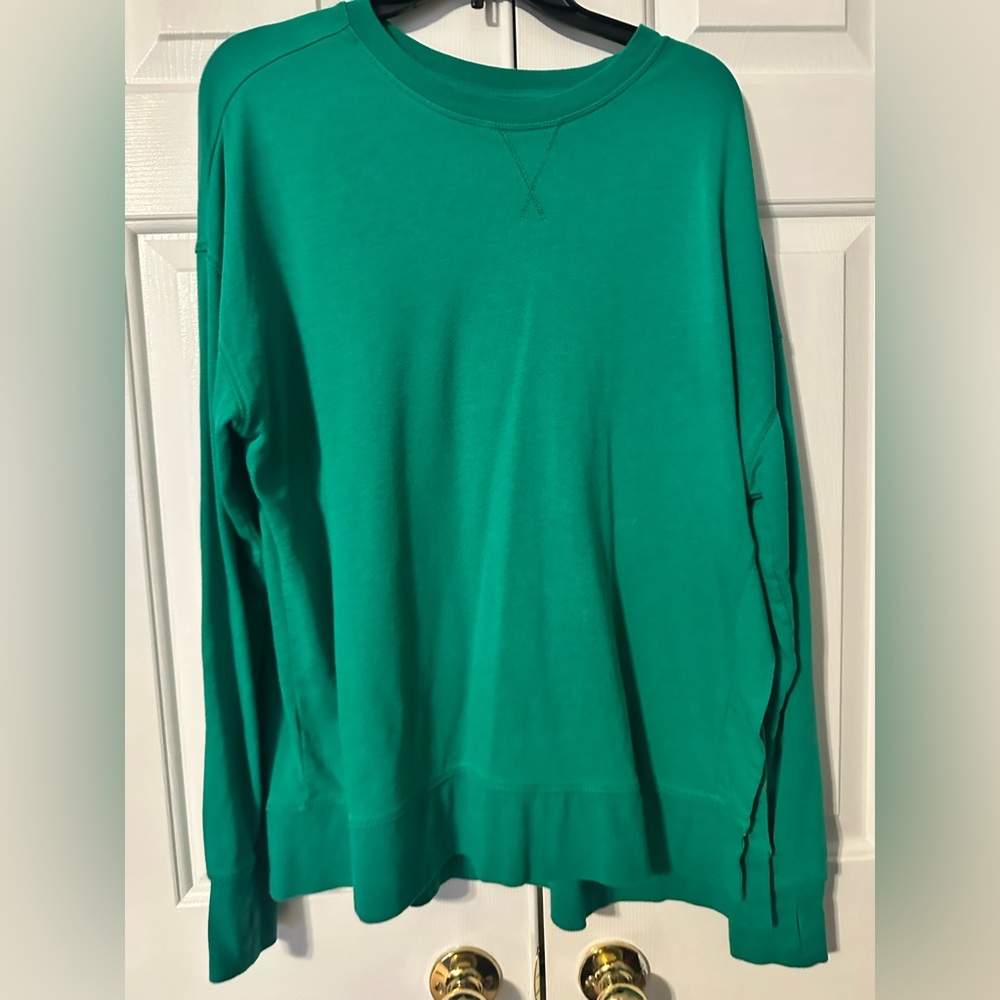 Sweaty Betty after class Green sweatshirt